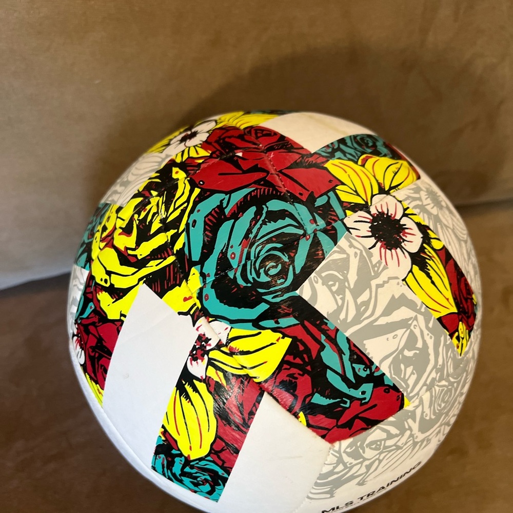 ADIDAS MLS TRAINING BALL WHITE/MULTI COLOR - Picture 2 of 5
